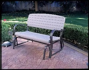 Lifetime 2871 Indoor Outdoor Glider Bench, 4 Feet, Putty