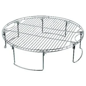 MR. BAR-B-Q Large Round Cooking Grate with Folding Legs, Silver