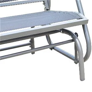 Outsunny 48in Glider - Mesh and Frame Detail