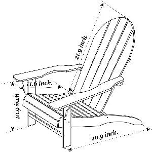 Songsen Childrens Adirondack Chair Detail
