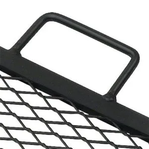 Sunnydaze X-Marks Square Cooking Grate Handle Detail