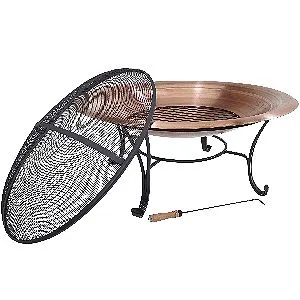 Titan 39in Copper Fire Pit Bowl Set