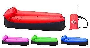 US Lounger Air Lounger Couch Red and Black
