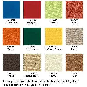Urban Design Furnishings Color Swatch Chart