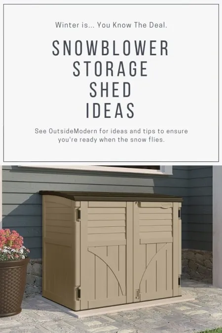 Snowblower Storage Shed Ideas