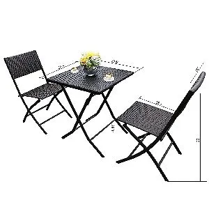 H&L Patio Bistro Set Dimensions