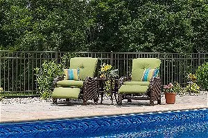 La-Z-Boy Outdoor Sawyer Resin Wicker Patio Furniture Recliner