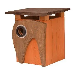 Rosso’s International Art Deco Cedar Birdhouse
