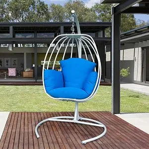 Art to Real Blue Hanging Egg Chair