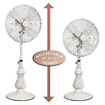 Designer Aire Oscillating Outdoor Pedestal Fan Height