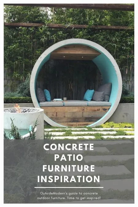 Concrete Patio Furniture Inspiration