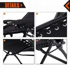 KingCamp XL Zero Gravity Chair Details