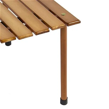 Best Choice Products Foldable Portable Wooden Table Leg Detail