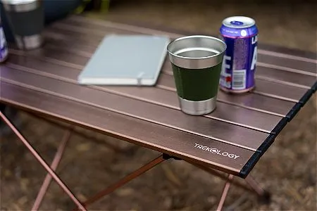 Trekology Portable Camping Side Tables with Aluminum Table Top