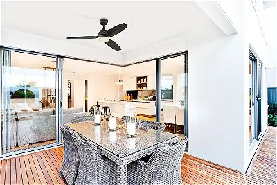 GE Morgan 54in Bronze LED Indoor Outdoor Ceiling Fan