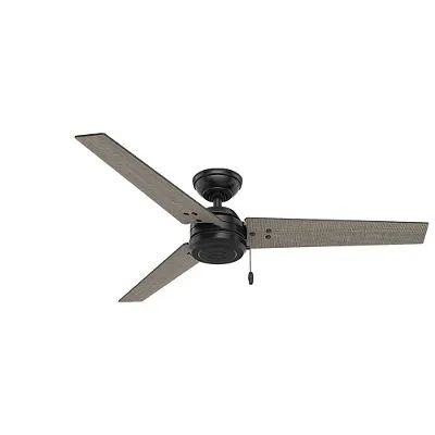 Hunter 59264 Cassius Matte Black Ceiling Fan- 52in