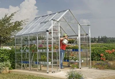 Palram 8x8 Greenhouse with Plants