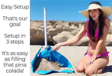 Filling the BEACHBUB with Sand