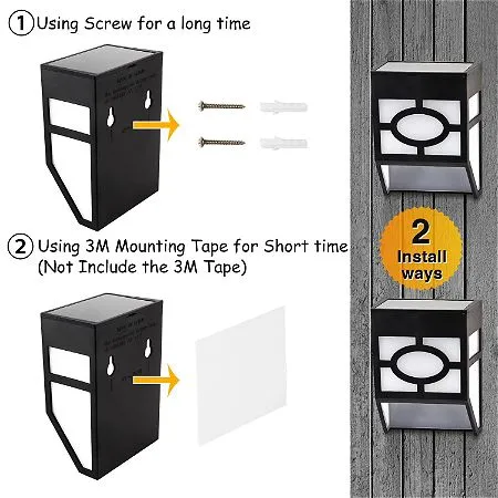 Greluna Solar Deck Lights Install Methods