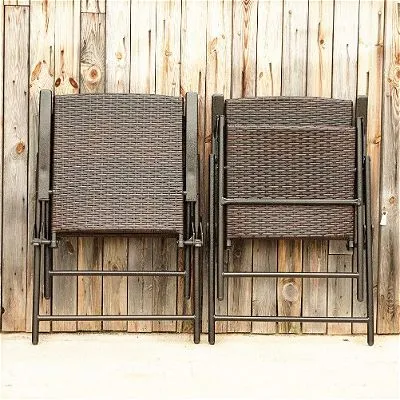 Phi Villa Rattan Chair Folded Up