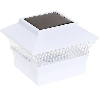 GreenLighting Solar Power Square Outdoor Post Cap Lights