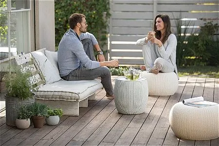 Keter 234242 Urban Knit Pouf Set