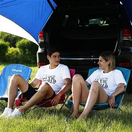 KingCamp Low Sling Beach Camping Concert Folding Chair with Mesh Back