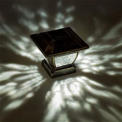 Paradise GL28998BZ Solar Cast Aluminum LED Post Cap Light