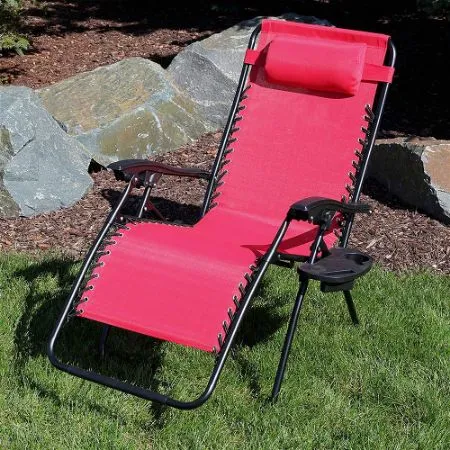 Sunnydaze Outdoor XL Zero Gravity Chaise Lounge Chair