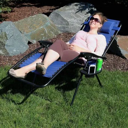 Sunnydaze Outdoor XL Zero Gravity Lounge Chair