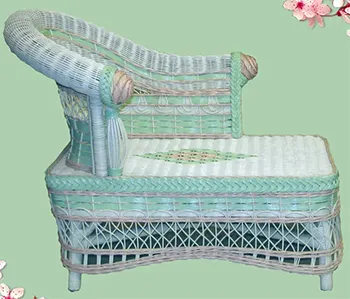 wicker kids chaise lounge