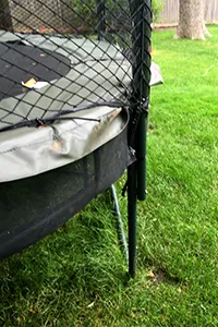 assembled trampoline